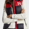 Asal Vision Vests | Hooded Puffer Vest For Women’s Black, Red & White