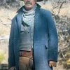 Asal Vision Men Coats | Horizon An American Saga Kevin Costner Trench Wool Coat Grey