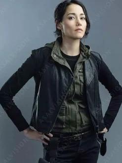 Asal Vision Leather Jackets | Hostages Sandrine Renault Leather Jacket Black