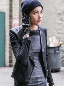 Asal Vision Leather Jackets | Hostages Sandrine Renault Leather Jacket Black