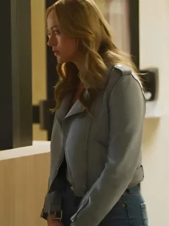 Asal Vision Leather Jackets | Hustlers Take All 2024 Nina Meyers Leather Jacket Grey