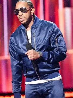 Asal Vision Cotton Jackets | 2024 iHeartRadio Music Awards Ludacris Bomber Jacket Blue