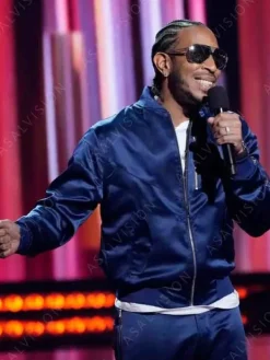 Asal Vision Cotton Jackets | 2024 iHeartRadio Music Awards Ludacris Bomber Jacket Blue