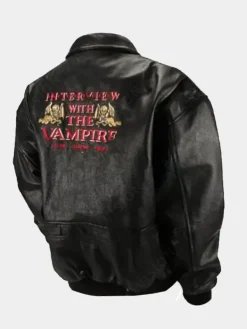 Asal Vision Leather Jackets | 1994 Interview With The Vampire Crew Jacket Black
