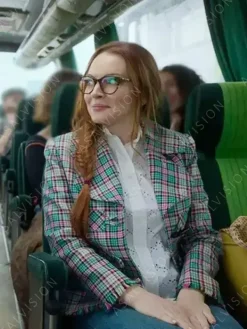 Asal Vision Blazers | Irish Wish 2024 Maddie Kelly Plaid Printed Blazer Multicolor Printed Design