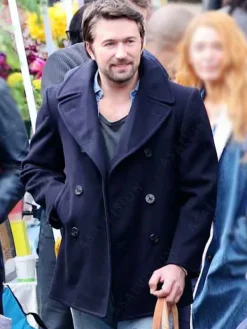 Asal Vision Men Coats | It Ends With Us Atlas Corrigan Coat Blue