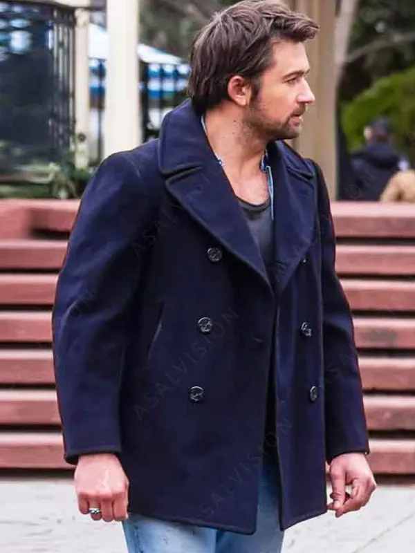 Asal Vision Men Coats | It Ends With Us Atlas Corrigan Coat Blue