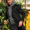 Asal Vision Men Coats | It Ends with Us Ryle Kincaid Trench Coat Black