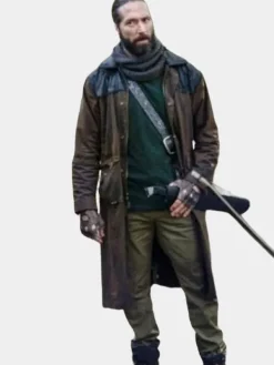 Asal Vision Men Coats | James Devoti The Walking Dead Trench Coat Brown