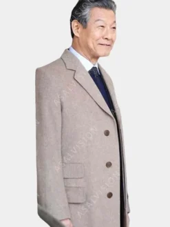 Asal Vision Men Coats | James Saito The Company You Keep 2023 Coat Beige