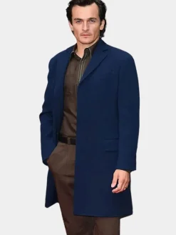 Asal Vision Men Coats | James Whitehouse Anatomy Of A Scandal Coat Blue