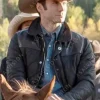 Asal Vision Cotton Jackets | Jamie Dutton Yellowstone Quilted Jacket Black