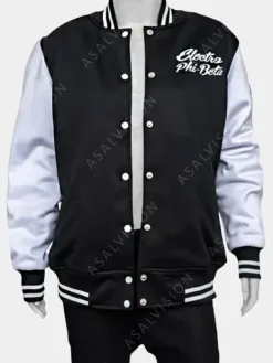 Asal Vision Cotton Jackets | Janelle Monae Electro Phi Beta Jacket White And Black