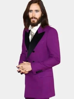 Asal Vision Blazers | Men Coats | Jared Leto Morbius 2022 Coat Purple