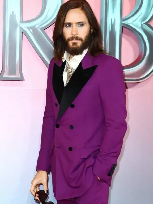 Asal Vision Blazers | Men Coats | Jared Leto Morbius 2022 Coat Purple