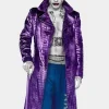 Asal Vision Men Coats | Jared Leto Suicide Squad Joker Coat Purple