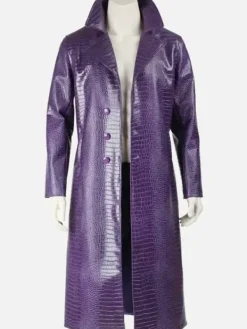 Asal Vision Men Coats | Jared Leto Suicide Squad Joker Coat Purple