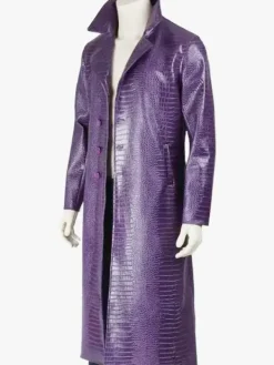Asal Vision Men Coats | Jared Leto Suicide Squad Joker Coat Purple