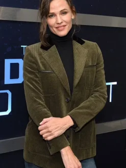 Asal Vision Blazers | Jennifer Garner The Adam Project Corduroy Blazer Green