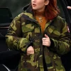 Asal Vision Cotton Jackets | Jennifer Lawrence Don’t Look Up Military Jacket Military Print