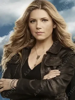 Asal Vision Black Jackets | Leather Jackets | Jenny Hoyt Big Sky Season 3 Leather Jacket Black