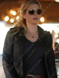 Asal Vision Black Jackets | Leather Jackets | Jenny Hoyt Big Sky Season 3 Leather Jacket Black