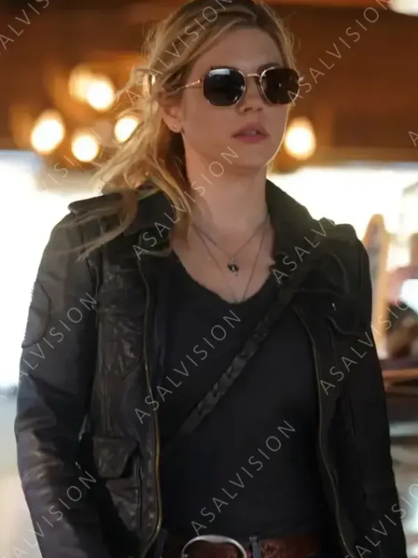 Asal Vision Black Jackets | Leather Jackets | Jenny Hoyt Big Sky Season 3 Leather Jacket Black