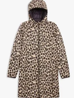 Asal Vision Women Coats | Joe Fresh Jilly Puffer Coat Leopard Print