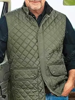 Asal Vision Vests | John Dutton Yellowstone Quilted Vest Green