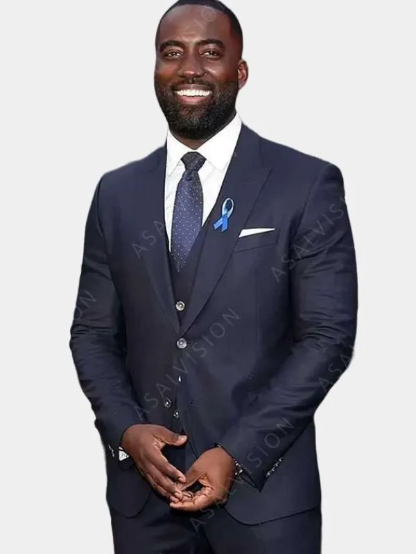Asal Vision Blazers | John Wick 4 2023 Shamier Anderson Blazer Navy Blue