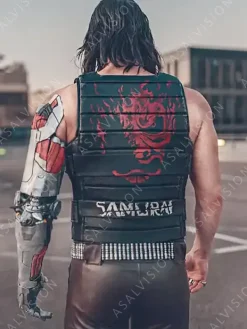 Asal Vision Vests | Johnny Silverhand Cyberpunk 2077 Keanu Reeves Vest Black