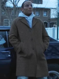 Asal Vision Men Coats | JP Gibbs Power Book IV Checked Coat Brown