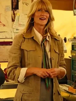 Asal Vision Cotton Jackets | Jurassic World Dominion Laura Dern Jacket Brown