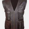 Asal Vision Vests | Jurassic World Dominion Owen Grady Leather Vest Brown