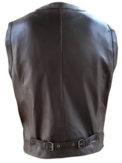 Asal Vision Vests | Jurassic World Dominion Owen Grady Leather Vest Brown