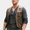 Asal Vision Vests | Jurassic World Fallen Kingdom Chris Pratt Leather Vest Brown