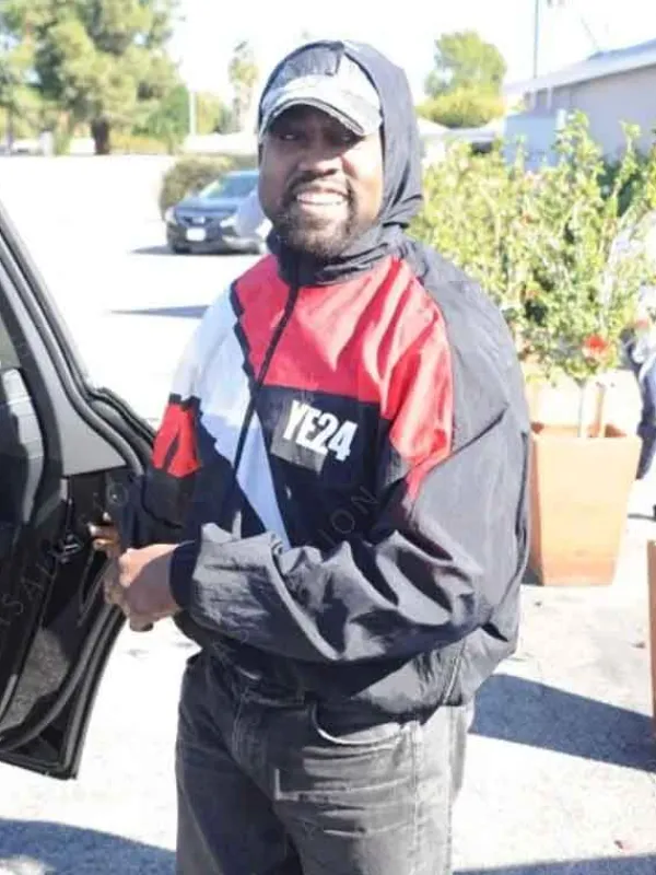 Asal Vision Cotton Jackets | Kanye West YE24 Hooded Jacket Black, Red And White