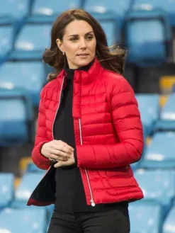Asal Vision Puffer Jackets | Kate Middleton Puffer Jacket Red