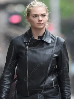 Asal Vision Black Jackets | Leather Jackets | Kate Upton Leather Jacket Black