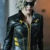 Asal Vision Leather Jackets | Katie Cassidy Arrow Season 8 Laurel Lance Jacket Green, Yellow & Black