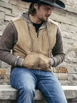 Asal Vision Vests | Kayce Dutton Yellowstone Cotton Vest Brown