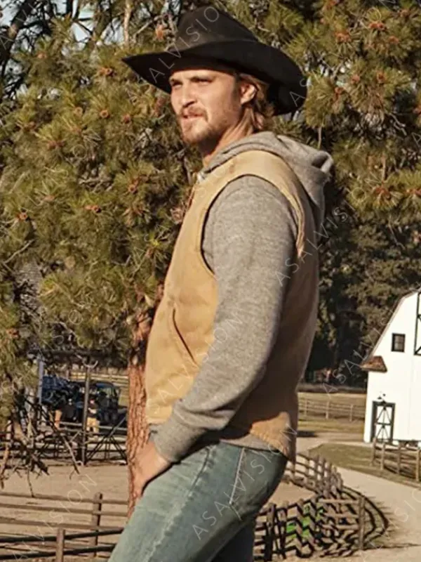 Asal Vision Vests | Kayce Dutton Yellowstone Cotton Vest Brown