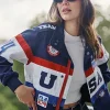 Asal Vision Cotton Jackets | Kendall Jenner Paris Olympics USA Jacket Blue