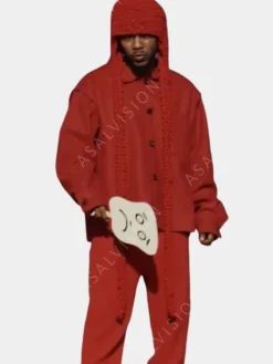 Asal Vision Cotton Jackets | Kendrick Lamar Count Me Out Jacket Red