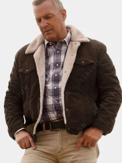 Asal Vision Cotton Jackets | Kevin Costner Let Him Go Jacket Brown