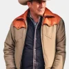 Asal Vision Cotton Jackets | Kevin Costner Yellowstone John Dutton Jacket Orange And Tan