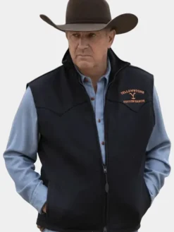 Asal Vision Vests | Kevin Costner Yellowstone John Dutton Vest Black