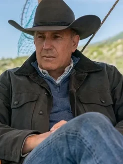 Asal Vision Cotton Jackets | Kevin Costner Yellowstone John Dutton Jacket Grey
