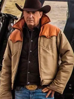 Asal Vision Cotton Jackets | Kevin Costner Yellowstone John Dutton Jacket Orange And Tan