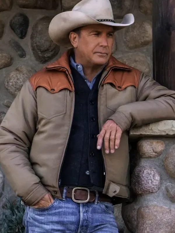 Asal Vision Cotton Jackets | Kevin Costner Yellowstone John Dutton Jacket Orange And Tan